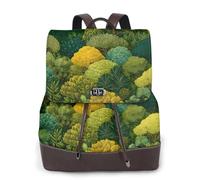 rrxnbcgg Illustrazione tropicale della foresta pluviale zaino da donna impermeabile antifurto leggero PU moda viaggio multiuso convertibile borsa borsa a tracolla zaino