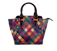 rrxnbcgg Intertessitura a colori Questa elegante borsa a tracolla può essere portata a mano o indossata a tracolla ed è adatta per varie occasioni.