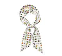 rrxnbcgg Introduzione di varie verdure Sciarpa di seta stampata, morbida e lucida, versatile ed elegante.