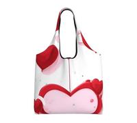 rrxnbcgg Little Red Heart - Sacchetti di stoffa per la spesa, riutilizzabili, leggeri, medi, adatti per fai da te, pubblicità, promozione, regalo, attività