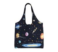 rrxnbcgg The Solar Family - Sacchetti di stoffa per la spesa, leggeri, medi, riutilizzabili, adatti per fai da te, pubblicità, promozione, regalo, attività