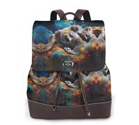 rrxnbcgg Zaino da donna con koala addormentato, impermeabile, antifurto, leggero, alla moda, da viaggio, multiuso, convertibile, borsa a tracolla