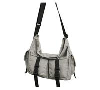 RRYPBOVG Messenger Bag Borsa a Tracolla Leggera e compatta, Elegante e da Lavoro, Ideale for Studenti, pendolari e Uso Quotidiano.(Grey)