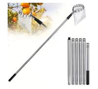 RRYPBOVG Pinza Telescopica Raccoglitrice di Frutta, Asta Giunzione in Acciaio Inossidabile, Strumento Giardinaggio for la Raccolta della for frutteti agricoli(2.4m)