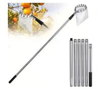 RRYPBOVG Pinza Telescopica Raccoglitrice di Frutta con Asta telescopica in Acciaio Inossidabile da 1,6/2,4/3,2/4 m(2.4M Fruit Picker)