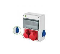 Distributore edile RS-10 10 mod. 2x2P+Z, 16A/5P RS 6228-00