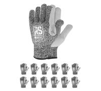 RS ELBE PRO/guanti di montaggio protezione antitaglio guanti antitaglio taglia 9, 12 paia/bianco grigio/bianco/guanti di montaggio/guanti antitaglio guanti da lavoro