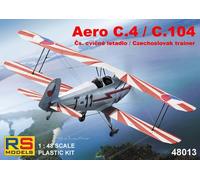RS MODELLI 48013 MODELLO AERO C4/C104 1/48 (4 dic. v. per la Cecoslovacchia)