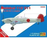RS MODELS 1/72 HEINKEL 112 V11 (3 DECAL V. FOR GERMANY, JAPAN, LUFTWAFFE)