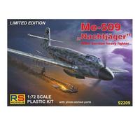 Modelli rs 92209 modello messerschmitt 509 ""nightfighter"" 1/72 (4 decalcoma...