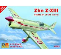 RS MODELS 92283 1/72 Zl¡n Z-XIII double kit (4 decal v. for Czechoslovakia, Yugo