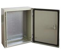 RS PRO Alloggiamento da parete in acciaio RAL 7032 IP66, altezza x larghezza 400 mm x 300 mm x 200 mm