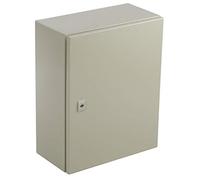 RS PRO Alloggiamento da parete in acciaio RAL 7032 IP66, altezza x larghezza x profondità 500 mm x 400 mm x 210 mm