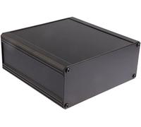 RS PRO Alloggiamento dissipatore di calore in alluminio, nero, dimensioni esterne 200 x 100 x 41 mm, IP40