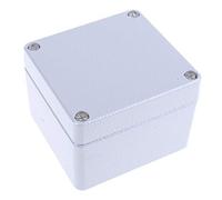 RS PRO Alloggiamento in alluminio grigio, dimensioni esterne 75 x 80 x 57 mm, IP66