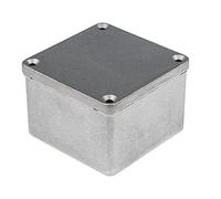 RS PRO Alloggiamento in alluminio grigio, dimensioni esterne 87 x 87 x 61 mm, IP65