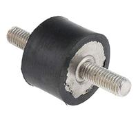 RS PRO Ammortizzatore, filettatura esterna/esterna M8, Ø 30 mm x 20 mm, 55 Shore A/fino a 47,2 kg, confezione da 4 pezzi
