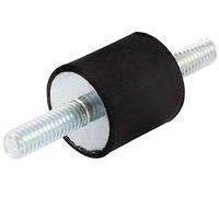 RS PRO Ammortizzatore in gomma, filettatura esterna/esterna M12, Ø 70 mm x 35 mm, 65 Shore A