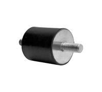 RS PRO Ammortizzatore in gomma, filettatura esterna/esterna, M4X10, Ø 15 mm x 15 mm, 60 Shore A, confezione da 8 pezzi