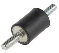 RS PRO Ammortizzatore in gomma, filettatura esterna/esterna M5, Ø 15 mm x 20 mm, 65 Shore A, confezione da 8 pezzi