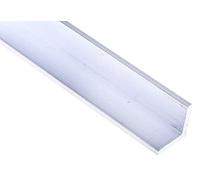 RS PRO Angolo metallico in alluminio, L. 1 m, altezza 25 mm, larghezza 25 mm, spessore 3 mm, HE9TF, confezione da 5 pezzi
