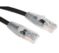 RS PRO Cavo Ethernet Cat.5e, 0,5 m, cavo patch nero A RJ45 U/UTP, connettore B RJ45, PVC