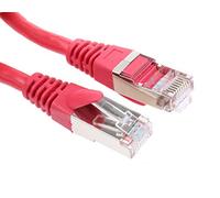 RS PRO Cavo Ethernet Cat.5e, 2 m, cavo patch rosso A RJ45 F/UTP, connettore B RJ45, PVC