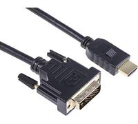 RS PRO Cavo HDMI A HDMI maschio B DVI-D Dual Link maschio 1920x1200 max, 3 m, nero
