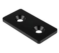 RS PRO Componente di collegamento, piastra di collegamento, elemento di fissaggio e collegamento per 8 mm, M8, L. 80 mm, adatto per 40, confezione da 5 pezzi