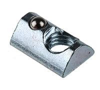 RS PRO Componente di collegamento, scanalatura, elemento di fissaggio e collegamento per 5 mm, M5, L. 12 mm, adatto per 20 mm, confezione da 10 pezzi