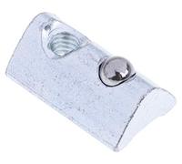 RS PRO Componente di collegamento, scanalatura, elemento di fissaggio e collegamento per 6 mm, M4, L. 17 mm, adatto per 30 mm, confezione da 10 pezzi