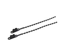 RS PRO Confezione da 100 fascette stringicavo a doppia testa, nero, 3,6 mm x 150 mm, confezione da 100 pezzi