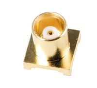 RS PRO Connettore coassiale femmina MCX, connettore PCB, connettore saldato, 50Ω, dritto