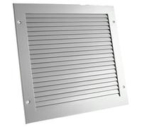 RS PRO Griglia parallela in alluminio, 32 mm, argento, 344 x 344 x 17 mm