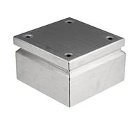 RS PRO Morsettiera in acciaio inox IP66, larghezza x altezza 150 mm x 150 mm x 80 mm