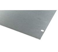 RS PRO Pannello frontale in alluminio 6U, 482,6 x 88,1 mm, argento