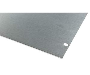 RS PRO Pannello frontale in alluminio 6U, 482,6 x 88,1 mm, argento