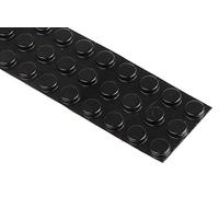 RS PRO Piedini autoadesivi cilindrici, 3,2 mm, nero, ø 9,5 mm, PUR, max 65,6 °C, confezione da 75 pezzi