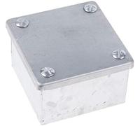 RS PRO Scatola di installazione, acciaio galvanizzato, 75 mm x 75 mm x 50 mm