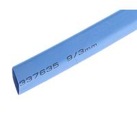RS PRO Tubo termoretraibile in poliolefina blu, diametro 9 mm, tasso di restringimento 3:1, lunghezza 5 m, rotolo da 5 metri