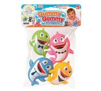 RS Toys Set 4 Squaletti Gummy Gommy in PVC Morbido per Bagnetto - Senza Ftalati - Giocattolo per Bebè Mesi 18+