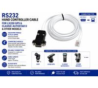 RS232 MEADE #507 LX200 GPS - CAVO SERIALE TELESCOPIO CLASSIC AUTOSTAR II