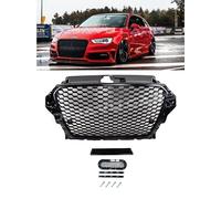 RS3 Look Griglia Radiatore Paraurti DTM Nero Griglia a nido d'ape per Audi A3...