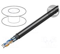 RS485,per usi esterni Conduttore 1x2x22AWG filo nero Cu CPE