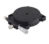 RS60 - L 60x60mm R Assi Stage Lineare Manuale, Tavola Scorrevole di Precisione per la Regolazione di Messa a Punto Fine con Rotazione a 360° e Inclinazione di ±5°, in Lega di Allum