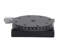 RS60 - L Linear Stage Trimming Platform | 60mm Manual Displacement Table for Accurate Positioning/Optical Measurement | Micrometer Drive, 0.01m Accuracy