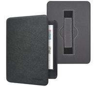 RSAquar Custodia 6'' per Kobo Clara Colour | BW | 2E, Tolino Shine Colour/Shine 5/4 con laccetto e sonno/risveglio automatico - Nero