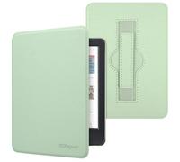 RSAquar Custodia per Kobo Clara Colour | BW | 2E, Tolino Shine Colour/Shine 5/4 con Laccio per Mano, Copertura Protettiva Sottile con Effetto di Sospensione/Risveglio Automatico - Verde Agave