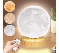 Rsccleaner - Lampada per terapia della luce, 10000 Lux con 3 temperature di colore, luminosità regolabile, timer e funzione memoria, lampada solare con telecomando per camera da letto, ufficio,