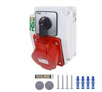RSE RS KOMBI - Distributore di corrente da costruzione CEE, 11. RS-KOMBI 32A 5P, 0-1 interruttore 32A